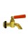 Кран пробковий 1/2" латунний з прокладкою і гайкою JGH-007 (Valve J.G. )