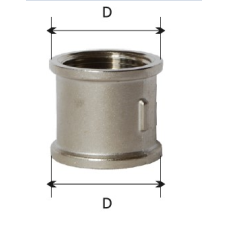 Муфта KARRO 1/2" ВВ (жовта)