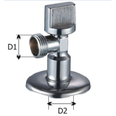 KARRO Кран кутовий кульовий 1/2"х3/4"