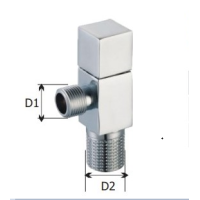 KARRO Кран кутовий 1/2"х1/2" /квадрат