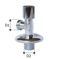 KARRO Кран кутовий вентельний 1/2"х1/2"