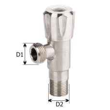 KARRO Кран кутовий нержавійка 1/2"х3/4"