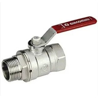 Кран шаровий 2 вн (червона ручка)