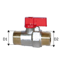 Кран кульовий вода 1/2 ЗЗ (Mini)