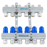 Gross Колекторна група Без Витратомірів 1"х3/4 (6 виходів) без євроконуса