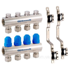 Gross Колекторна група Без Витратомірів 1"х3/4 (4 виходи) без євроконуса