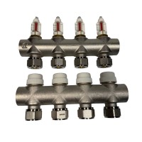 MAREK Колекторна група з витратомірами +євроконус 1"х3/4 /4 виходів