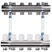 ZEGOR Колекторна група без витратомірів /+ євроконуса 1"х3/4 /6 виходів