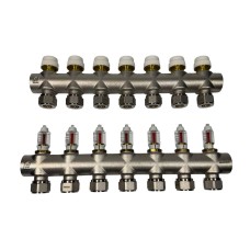 MAREK Колекторна група з витратомірами+євроконус 1"х3/4 /7 виходів