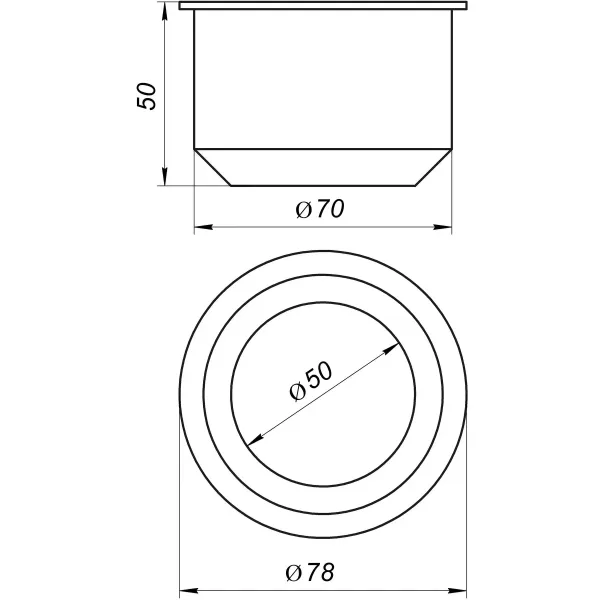 Редукція мягка чорна 70/50