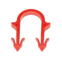 Скоба-кліпса червона KOTAR d.18мм