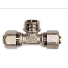 Трійник металопластик KARRO 16х1/2х16 З