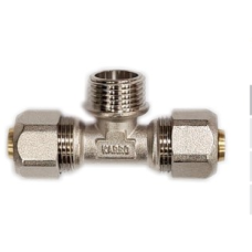 Трійник металопластик KARRO 20х1/2х20 З