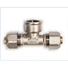 Трійник металопластик KARRO 20х1/2х20 В