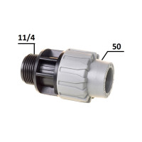 Муфта ПЕ Ø50x1 1/4"3 (SantehPlast.COS)