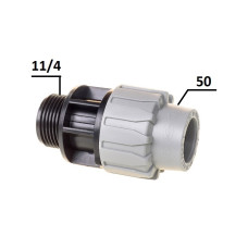 Муфта ПЕ Ø50x1 1/4"3 (SantehPlast.COS)