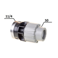 Муфта ПЕ Ø50x1 1/4"В (SantehPlast.COS)