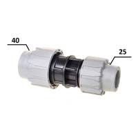 Муфта Перехідна ПЕ Ø40xØ25 (SantehPlast.COS)
