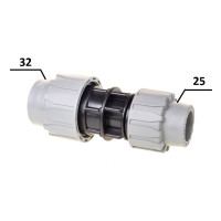 Муфта Перехідна ПЕ Ø32хØ25 (SantehPlast.COS)