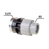 Муфта ПЕ Ø63x1 1/4"В (SantehPlast.COS)