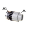 Муфта ПЕ Ø63x1 1/2"В (SantehPlast.COS)