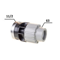 Муфта ПЕ Ø63x1 1/2"В (SantehPlast.COS)