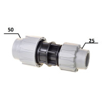 Муфта Перехідна ПЕ Ø50хØ25 (SantehPlast.COS)