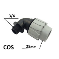 Кутник ПЕ Ø25x3/4"3 (Santehplast.COS)