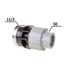 Муфта ПЕ Ø50x1 1/2"В (SantehPlast.COS)