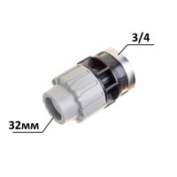 Муфта ПЕ Ø32x3/4"В (SantehPlast.COS)