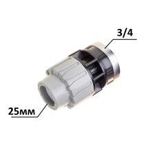 Муфта ПЕ Ø25x3/4"В (SantehPlast.COS)