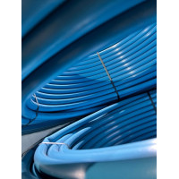 Труба ПЄ80 Ø25 синя 2,1mm 300м. 6 атм) ABW.Plast