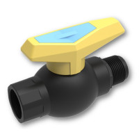 Кран ПЕ 1"ЗВ (SantehPlast)