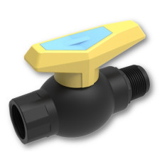 Кран ПЕ 1"ЗВ (SantehPlast)