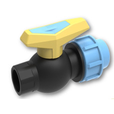 Кран ПЕ Ø25x3/4"В (SantehPlast)