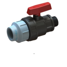 Кран ПЕ Ø32x1"З (SantehPlast.COS)