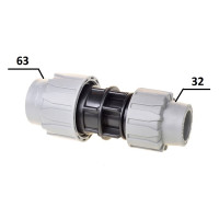 Муфта Перехідна ПЕ Ø63хØ32 (SantehPlast.COS)