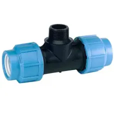 Трійник ПЕ Ø25x1/2"ЗxØ25 (SantehPlast)