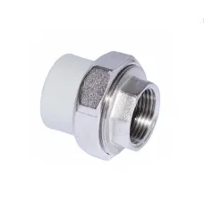 З'єднання американка PPR біла d25x1"В