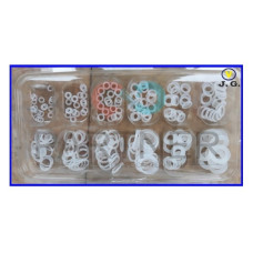 Набір Термостійких Сальників/Прокладок в Блістері (220 одиниць) БІЛІ