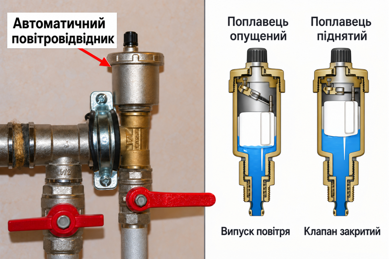 Як спустити повітря з системи опалення і чому вона завоздушується Як спустити повітря з системи опалення і чому вона завоздушується